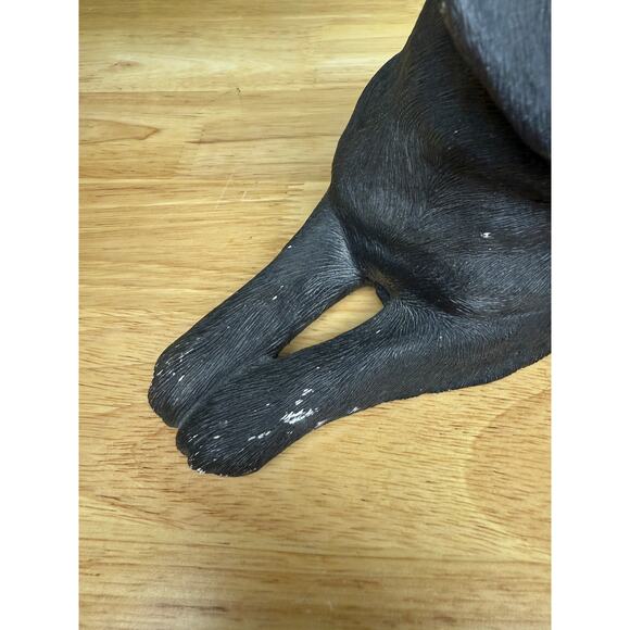 Sandicast Black‎ Labrador Sandra Blue 1984 Vintage Dog Pet Statue Lab Sculpture - Picture 5 of 12